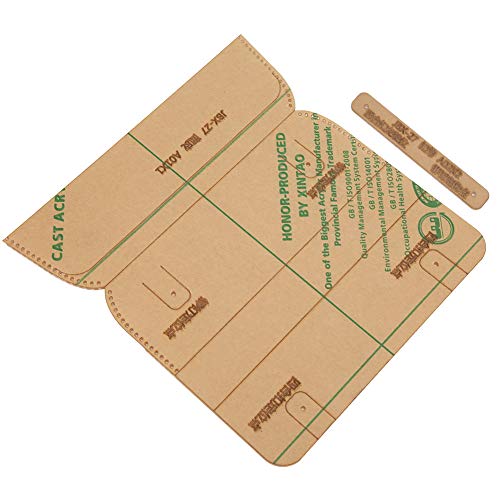 PUNELE Stiftbeutel Vorlage Acrylleder -Ledermuster Transparentes Hochlichtgetriebe Leicht zu Schneiden mit Kraftpapier -Schutzfilm für Student DIY Craft von PUNELE