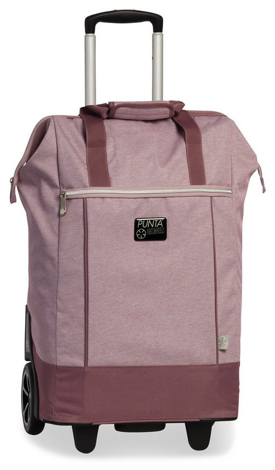 PUNTA Shopper Big-Wheel Einkaufstrolley XXL Räder rosa Einkaufstasche m. Rädern von PUNTA
