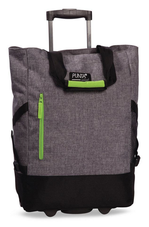 PUNTA Shopper Punta wheel Einkaufstrolley grau-grün von PUNTA