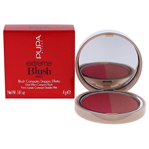 Pupa Milano Extreme Blush Duo – 140 Radiant Flamingo – Glow Creamy for Women 4 g Blush von Pupa