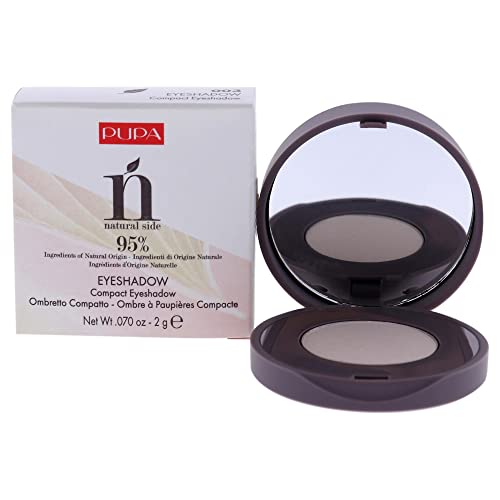 Pupa Milano Natural Side Compact Lidschatten – 003 Silky White für Frauen 2,0 g Lidschatten von Pupa
