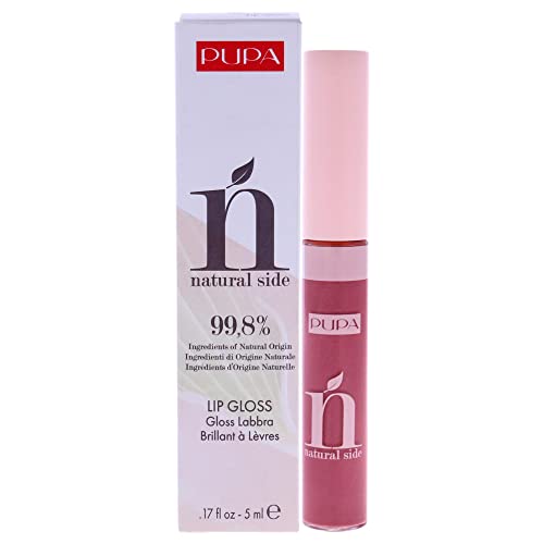 Pupa Milano Natural Side Lipgloss – 005 Bright Rose für Frauen 4,8 g Lipgloss von Pupa