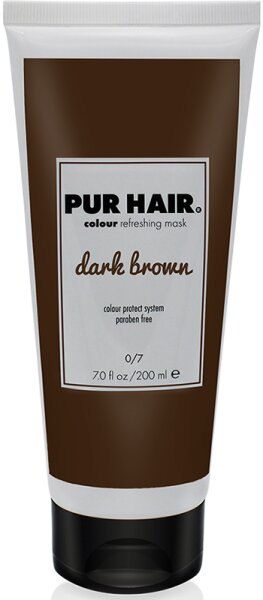 Pur Hair Colour Refreshing Mask 200 ml dark brown von PUR HAIR