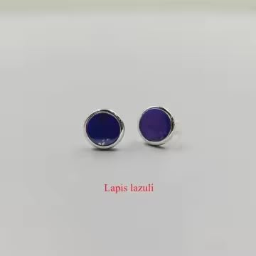 PURAJA Edelstein Ohrstecker aus 925 Sterling Silber: Lapislazuli | Damen Edelstein Ohrringe mit Stecker | Für Allergiker geeignet PURAJA Edelstein Ohrstecker aus 925 Sterling Silber: Lapislazuli | Damen Edelstein Ohrringe mit Stecker | Für Allergiker geeignet von PURAJA