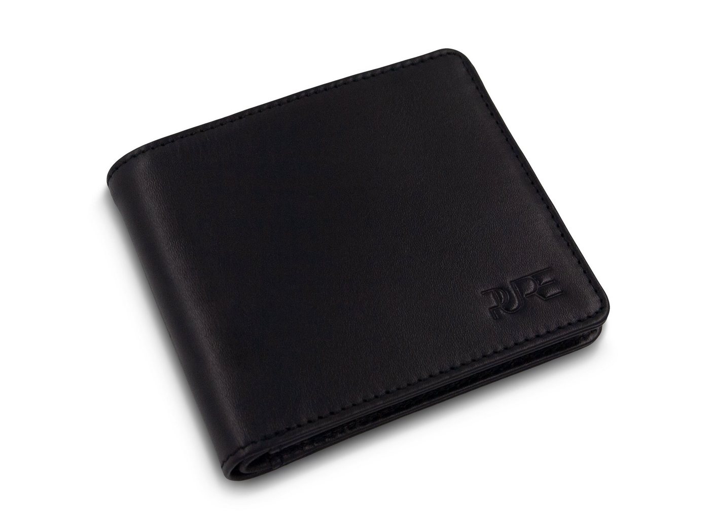 PURE Studios Geldbörse Geldbeutel CASTOR Bifold (Lieferung in Geschenkbox), Herren Brieftasche Bifold Portemonnaie mit geprüftem RFID Schutz von PURE Studios