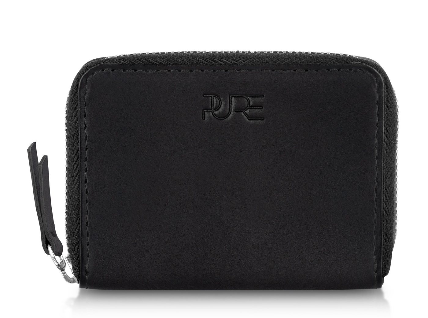 PURE Studios Geldbörse Mini Geldbörse MAIA, Handgefertigte Damen Echtleder Portemonnaie Geldbeutel mit RFID Schutz von PURE Studios