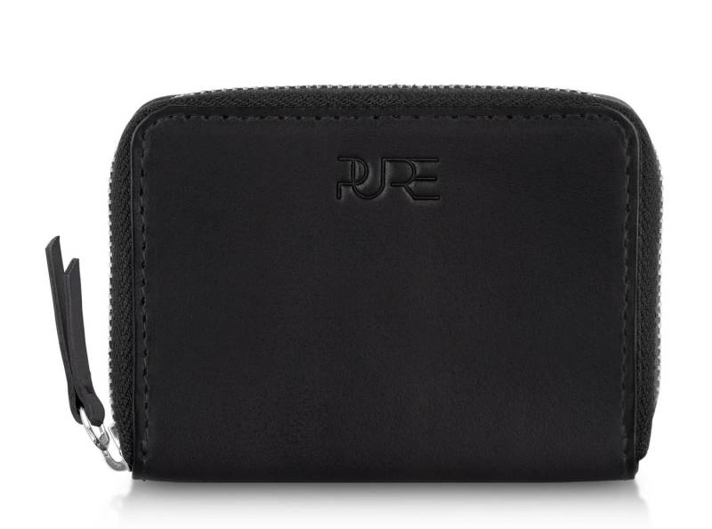 PURE Studios Geldbörse Mini Geldbörse MAIA, Handgefertigte Damen Echtleder Portemonnaie Geldbeutel mit RFID Schutz von PURE Studios