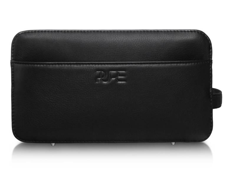 PURE Studios Kulturbeutel Kulturtasche Leder ATLAS, Handgefertigter Kutlurbeutel Echtleder Waschtasche zum Reisen von PURE Studios