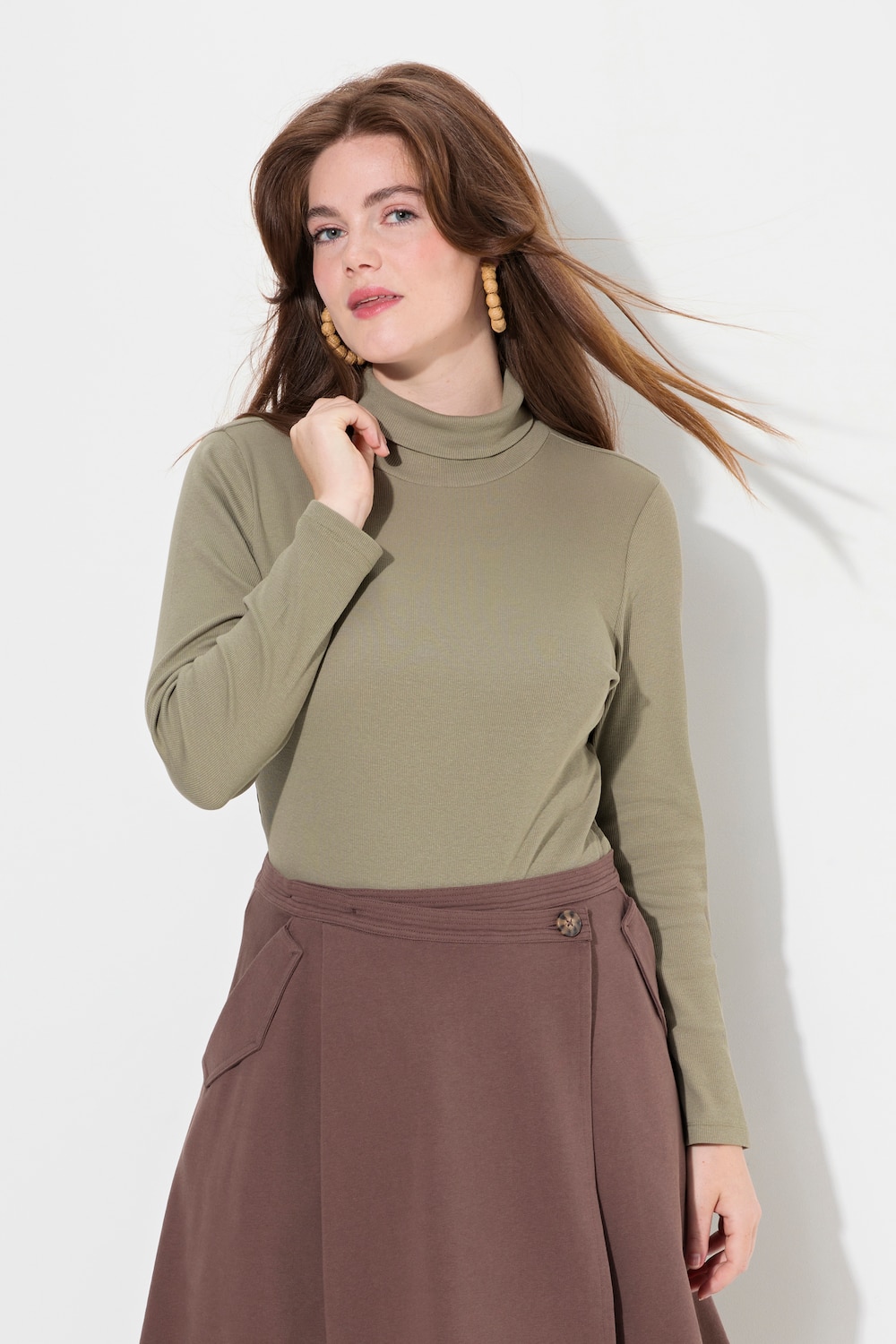 Große Größen Body, Damen, braun, Größe: 54/56, Baumwolle, Ulla Popken von PURE