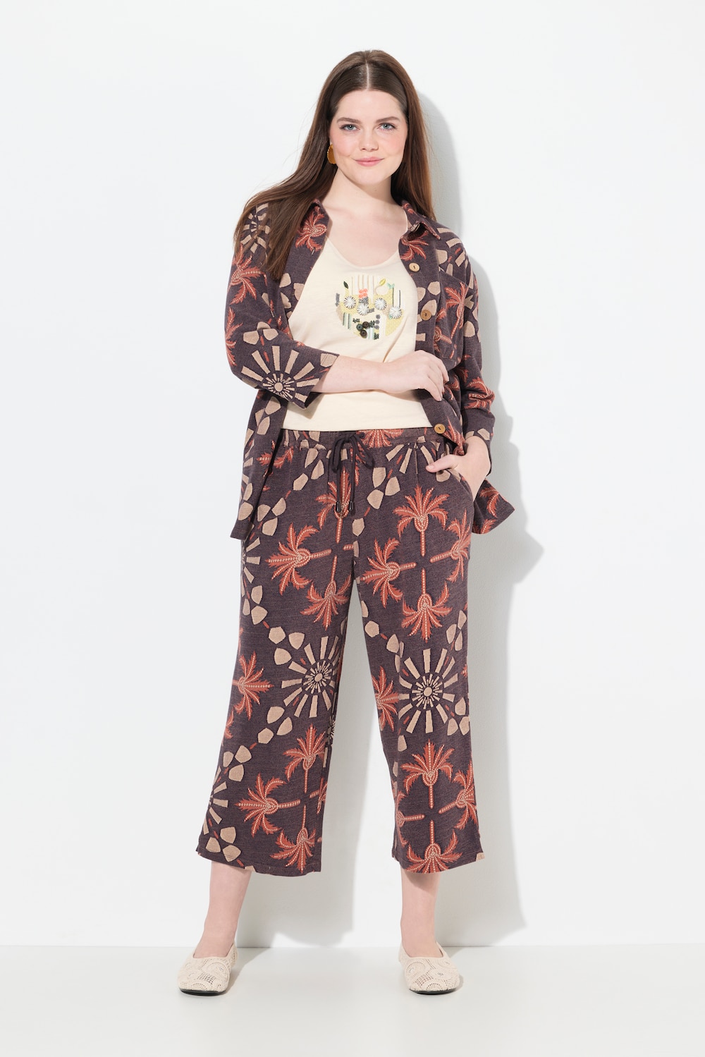 Große Größen Culotte, Damen, rot, Größe: 54/56, Baumwolle, Ulla Popken von PURE