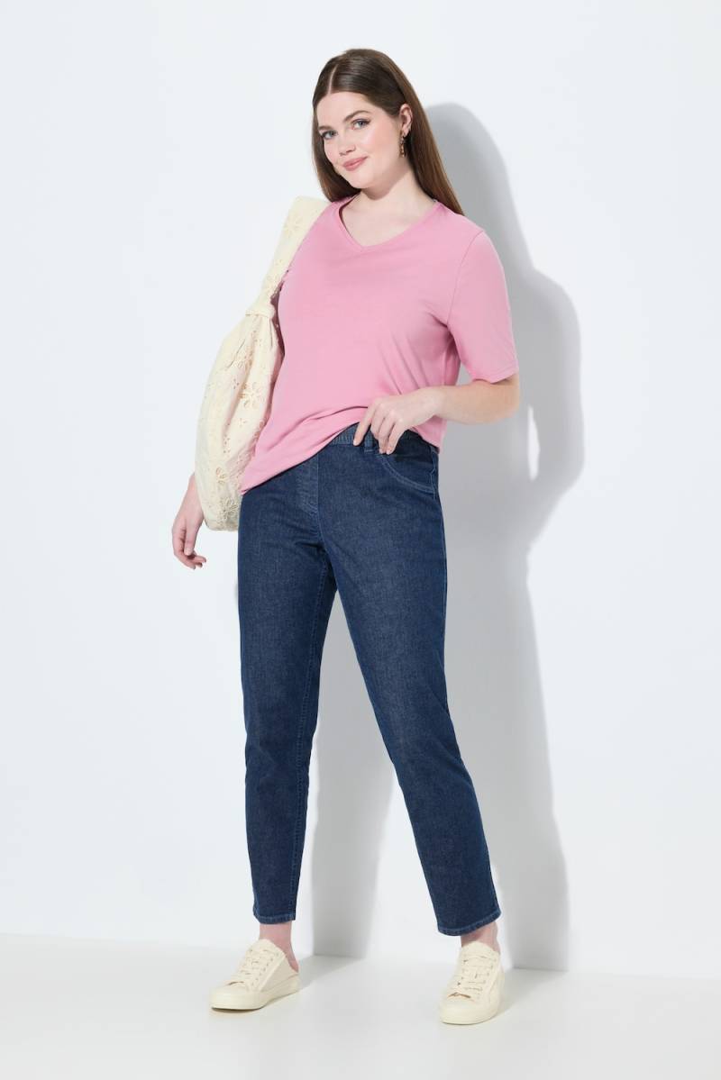 Große Größen Jeggings, Damen, blau, Größe: 42, Baumwolle, Ulla Popken von PURE