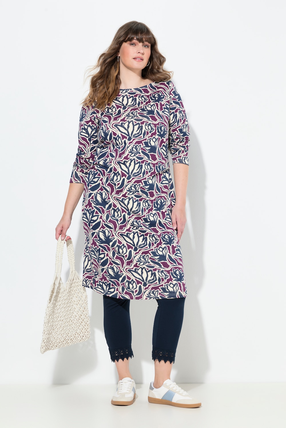 Große Größen Kleid, Damen, rot, Größe: 50/52, Baumwolle, Ulla Popken von PURE