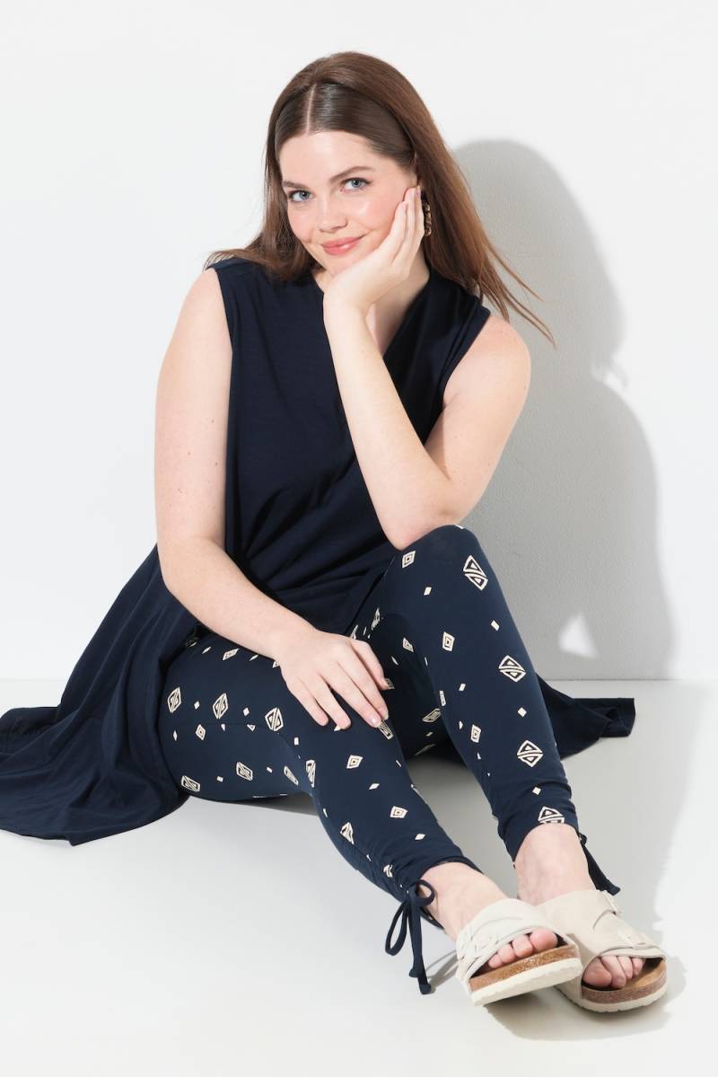 Große Größen Leggings, Damen, blau, Größe: 46/48, Baumwolle, Ulla Popken von PURE