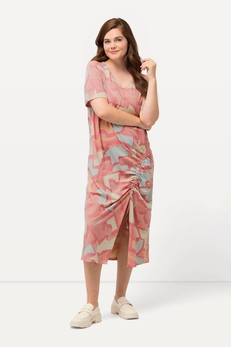 Große Größen Maxikleid, Damen, rosa, Größe: 50/52, Baumwolle, Ulla Popken von PURE