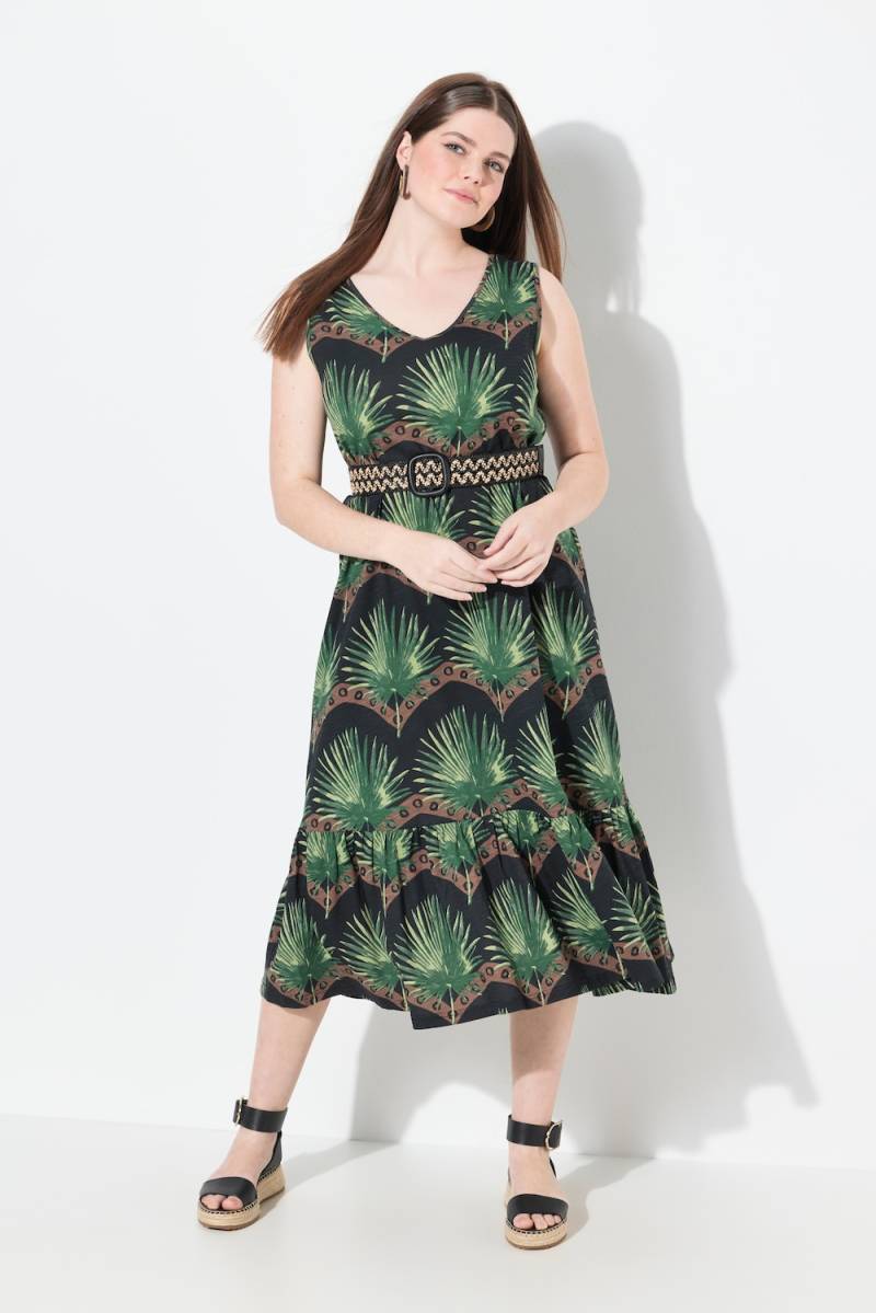 Große Größen Maxikleid, Damen, schwarz, Größe: 50/52, Baumwolle, Ulla Popken von PURE