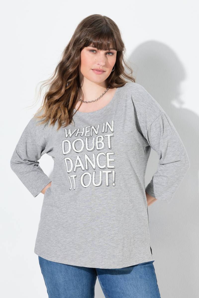 Große Größen Shirt, Damen, grau, Größe: 58/60, Baumwolle, Ulla Popken von PURE