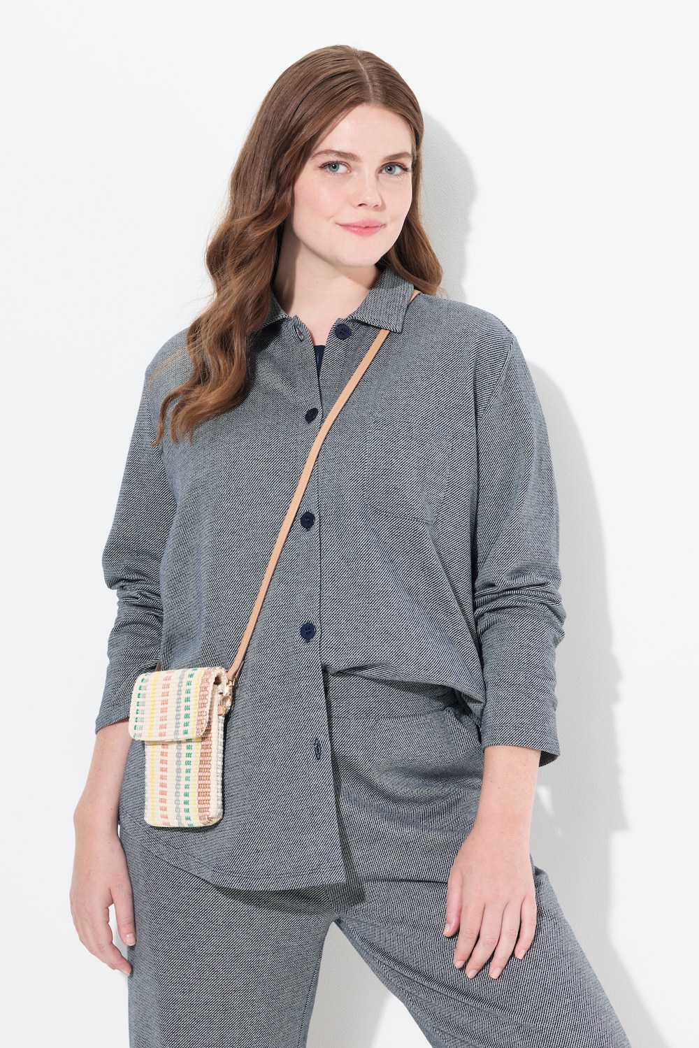 Große Größen Sweat-Shaket, Damen, blau, Größe: 58/60, Baumwolle, Ulla Popken von PURE