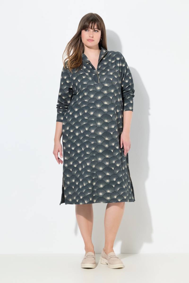 Große Größen Sweatkleid, Damen, schwarz, Größe: 54/56, Baumwolle, Ulla Popken von PURE