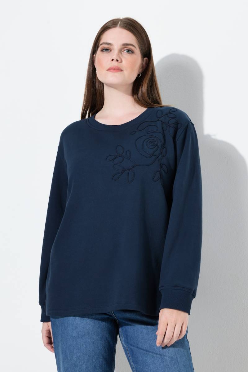 Große Größen Sweatshirt, Damen, blau, Größe: 46/48, Baumwolle, Ulla Popken von PURE