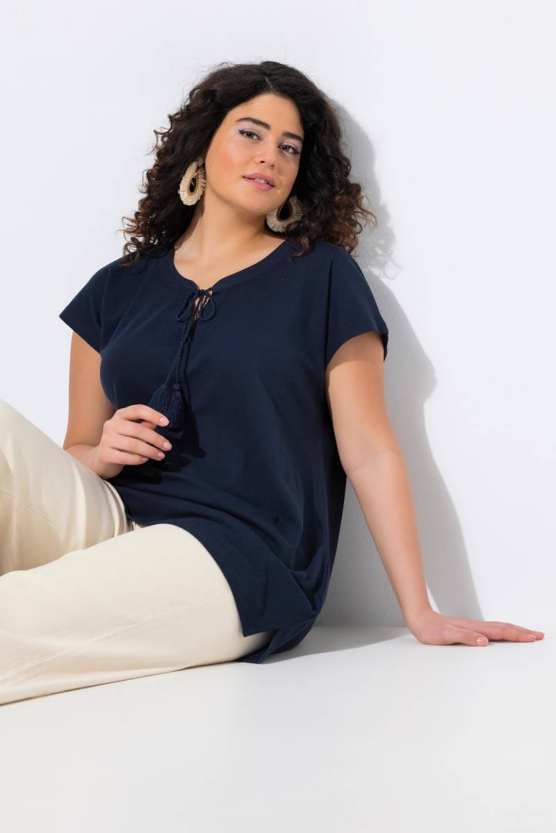 Große Größen T-Shirt, Damen, blau, Größe: 58/60, Baumwolle, Ulla Popken von PURE