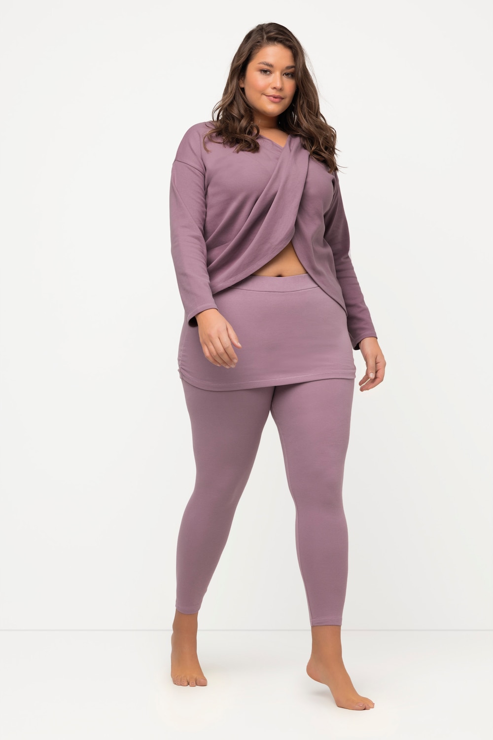 Große Größen Yoga-Shirt, Damen, braun, Größe: 50/52, Baumwolle, Ulla Popken Große Größen Yoga-Shirt, Damen, braun, Größe: 50/52, Baumwolle, Ulla Popken von PURE