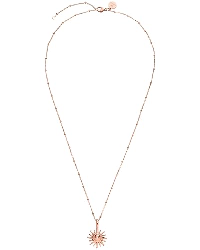 Purelei® Sun Kette Damen (Roségold) – Halskette Damen aus langlebigem Edelstahl – Wasserfeste Kette mit Anhänger – 50-55 cm Länge verstellbar – Halskette für deinen individuellen Look von Purelei