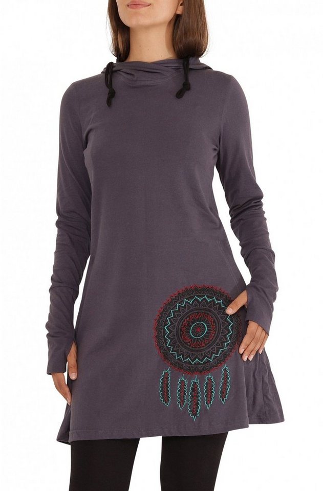 PUREWONDER A-Linien-Kleid Kapuzenkleid Hoodiekleid dr41 Jersey von PUREWONDER