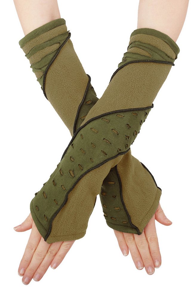 PUREWONDER Armstulpen Armstulpen, dezent und wirkungsvoll für Damen hw8 Grün (1 Paar) von PUREWONDER