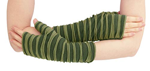PUREWONDER Damen Armstulpen Handstulpen Nr. 17 Grün von PUREWONDER