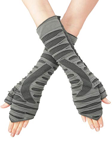 PUREWONDER Damen Armstulpen Pulswärmer Handstulpen hw23 Grau von PUREWONDER