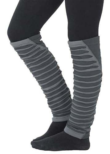 PUREWONDER Damen Stulpen Beinstulpen Beinwärmer Modell Nr. 2 Grau von PUREWONDER