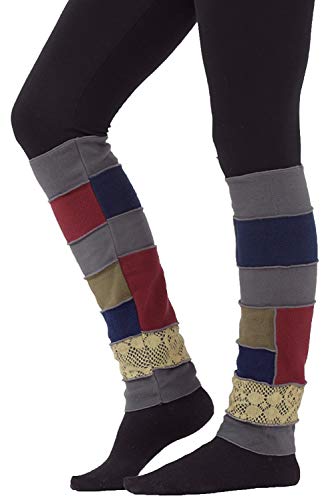 PUREWONDER Damen Stulpen aus Fleece Beinstulpen Modell Nr. 1 Grau von PUREWONDER