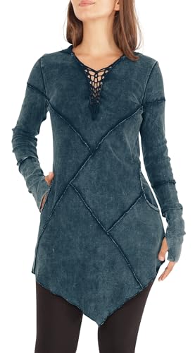 PUREWONDER Kleid A-Linie mit Zipfelkapuze dr3 Blau S von PUREWONDER