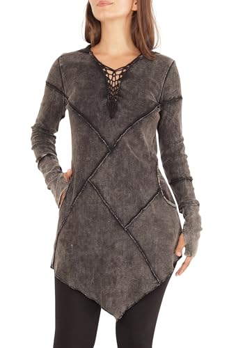 PUREWONDER Kleid A-Linie mit Zipfelkapuze dr3 Grau L von PUREWONDER