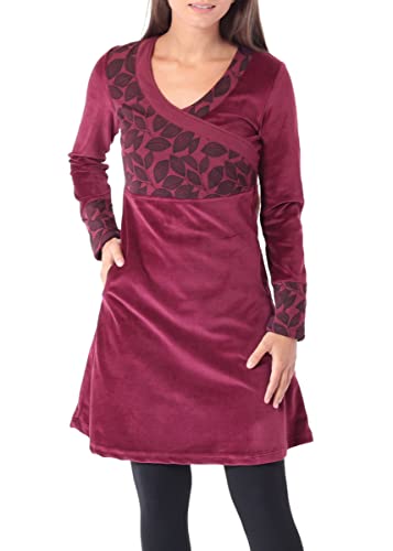 PUREWONDER Kleid Alternatives Samtkleid dr36 Rot S von PUREWONDER