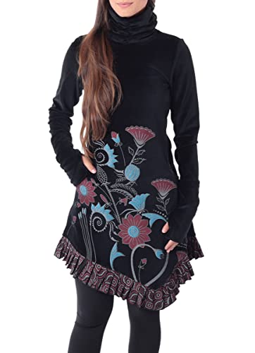 PUREWONDER Kleid aus Samt mit Kragen dr20 Schwarz XL von PUREWONDER