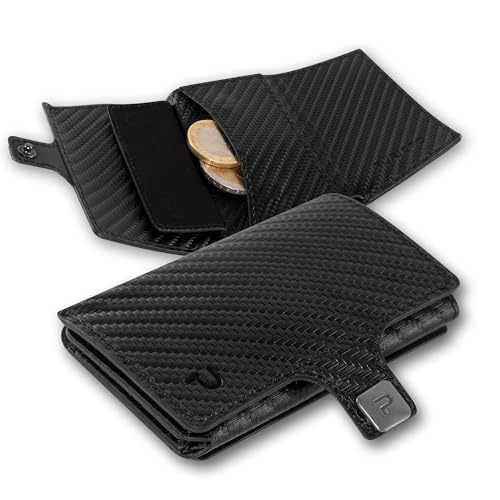 PURISTO® Bargeld-Tasche Erweiterung mit Münzfach für bestehendes KLIK Slim Wallet, Zusatz Austausch-Cover für Kartenhalter oder als Add-On mit RFID-Schutz von PURISTO