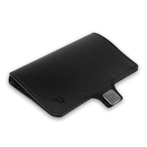 PURISTO® Bargeld-Tasche Erweiterung ohne Münzfach Vegan für bestehendes KLIK Slim Wallet, Zusatz Austausch-Cover für Kartenhalter oder als Add-On mit RFID-Schutz von PURISTO