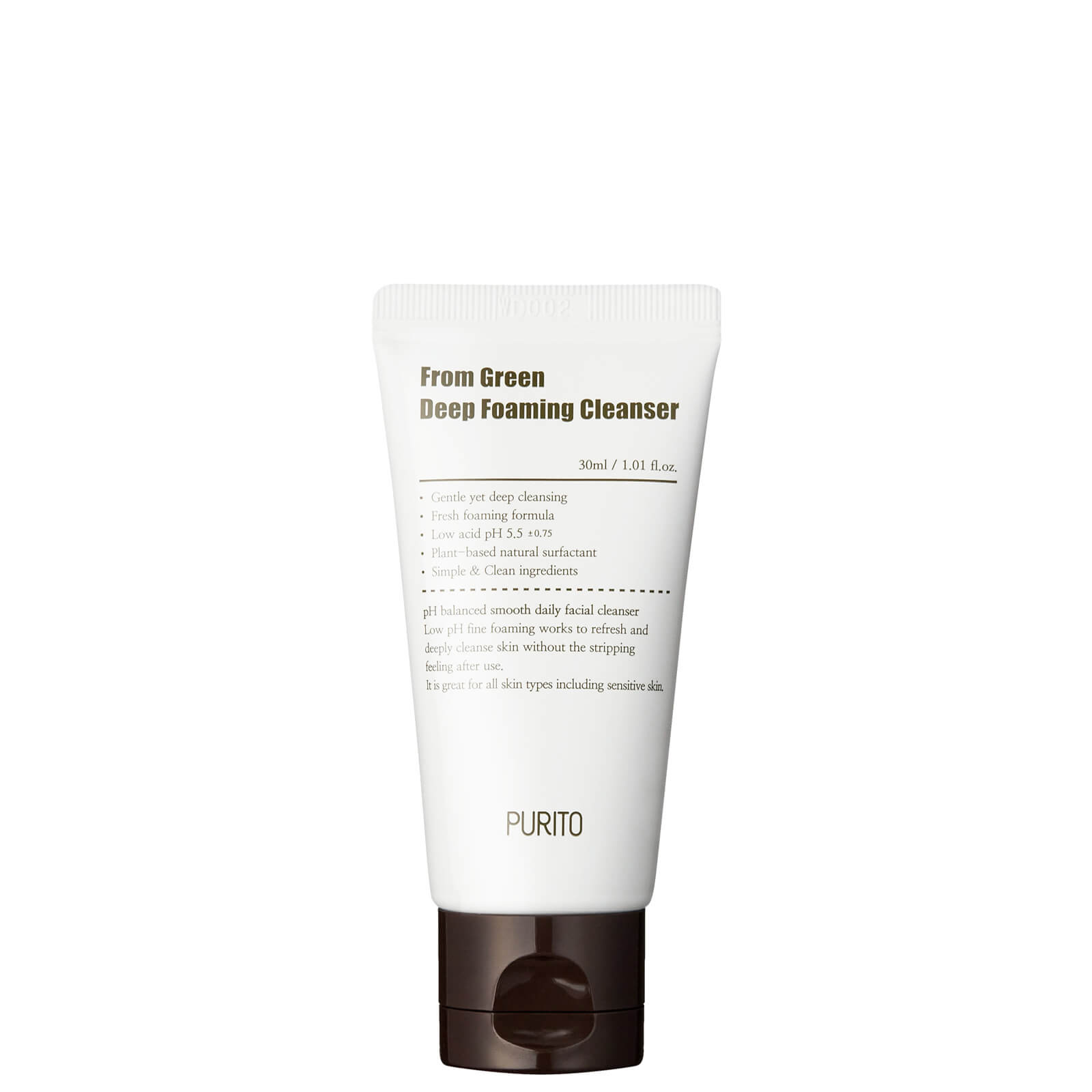 PURITO From Green Deep Foaming Cleanser (mini) 30ml von PURITO