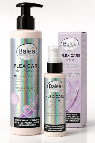 Balea PROFESSIONAL Haarmaske Plex Care 2in1 (250 ml) + Haaarserum Plex Care (50 ml) + PurLife Sticker von PURLIFE BY DANA & LINDA