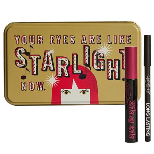 Purobio - STARLIGHT BOX - Geschenkbox in feiner illustrierter Blechdose - Enthält: 1 Mascara Black Too Black + 1 Long Lasting Bleistift 01L - Make Up von PUROBIO