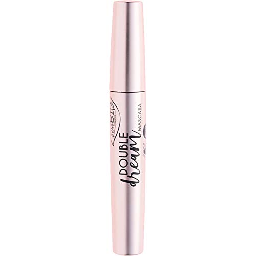 Vegan Wimperntusche Mascara Wimpernverlängerung Für Augen Schminken Zur Visuellen Verlängerung Natürlicher Wimpern Schwarz Long-lasting Volumen Länge Und Schwung Voluminous Waterproof Transparent von PUROBIO