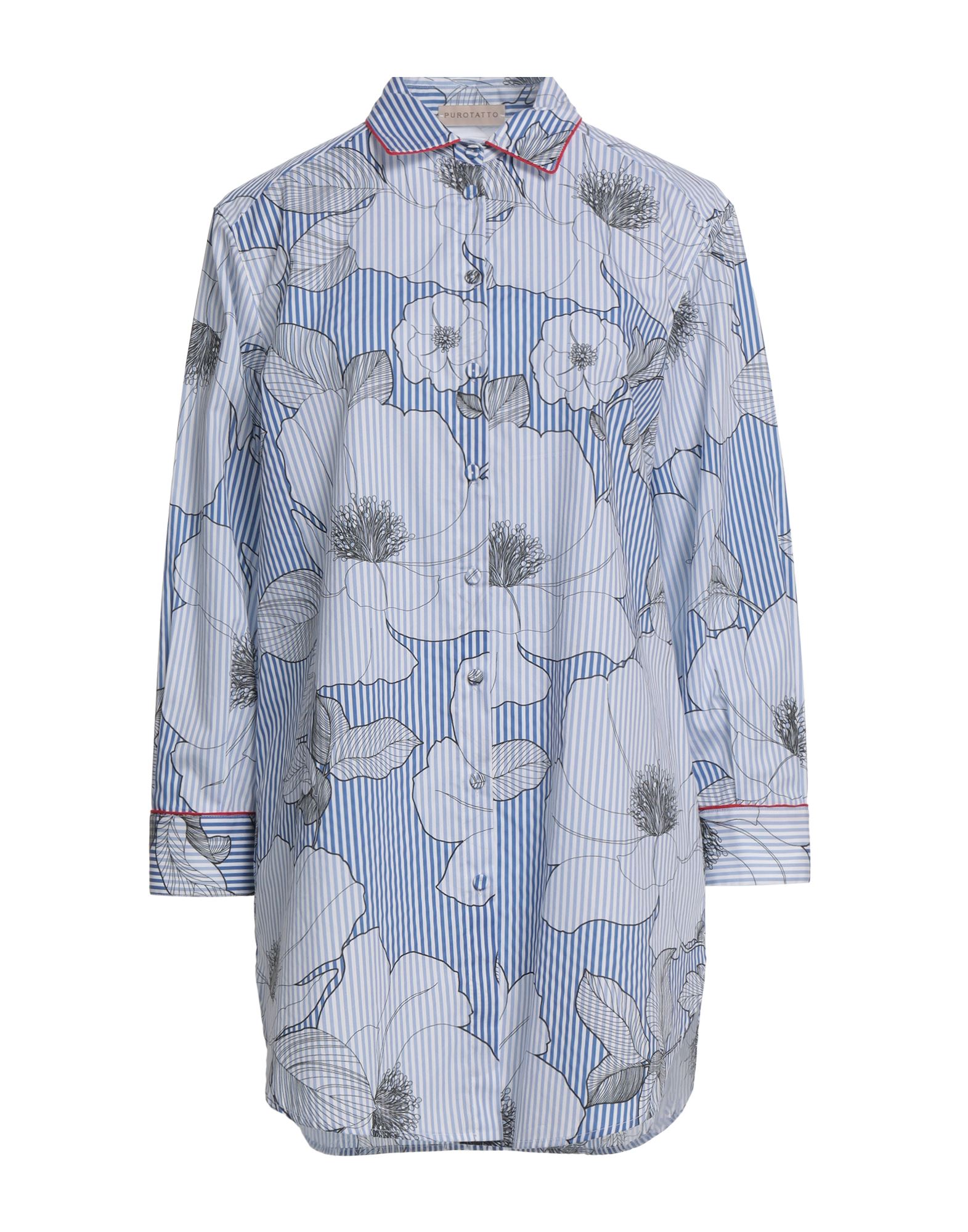 PUROTATTO Hemd Damen Azurblau von PUROTATTO