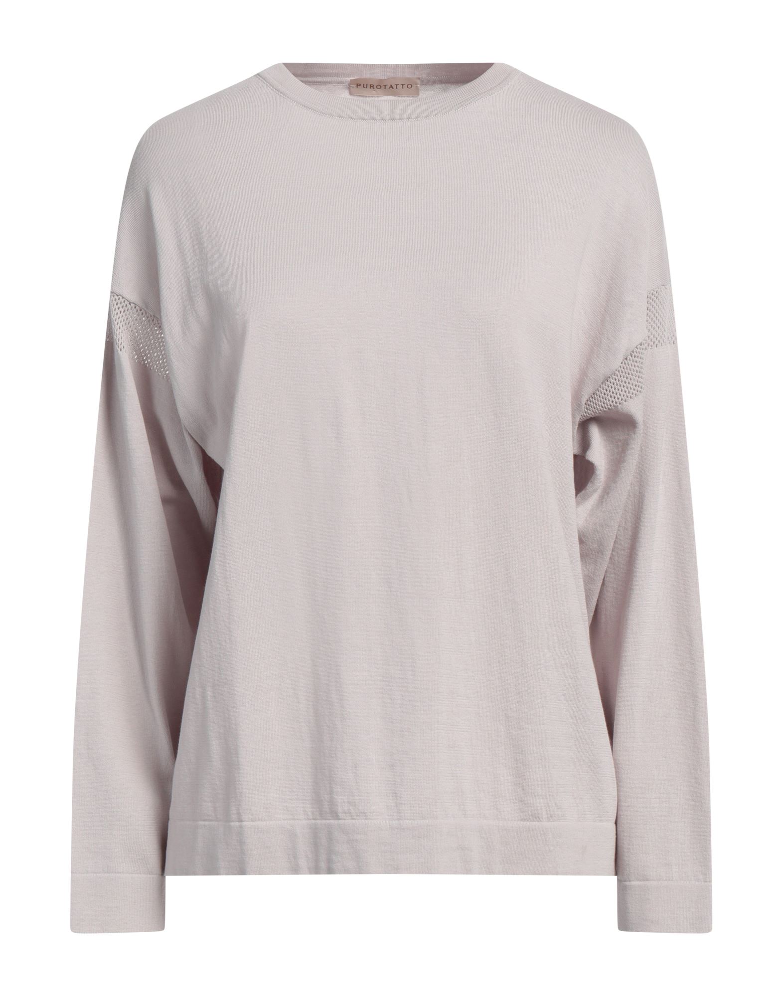 PUROTATTO Pullover Damen Hellgrau von PUROTATTO
