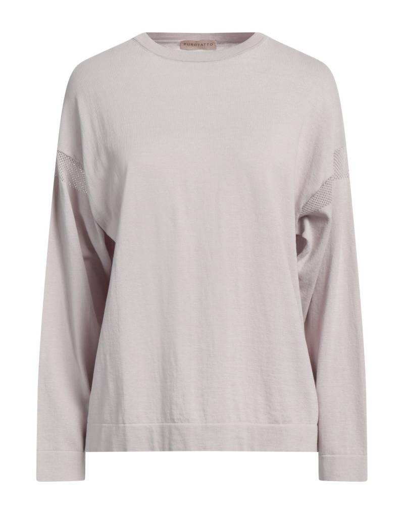 PUROTATTO Pullover Damen Hellgrau von PUROTATTO