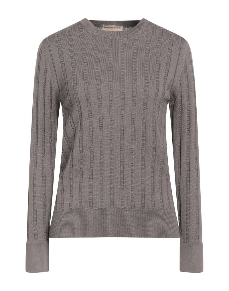 PUROTATTO Pullover Damen Maulwurfsgrau von PUROTATTO