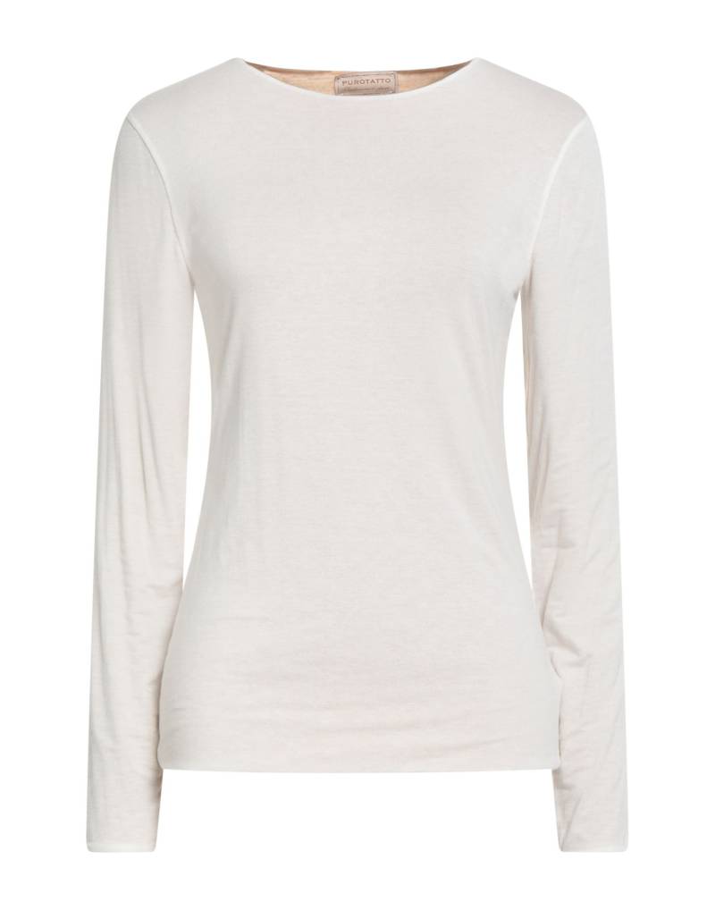 PUROTATTO Pullover Damen Off white von PUROTATTO