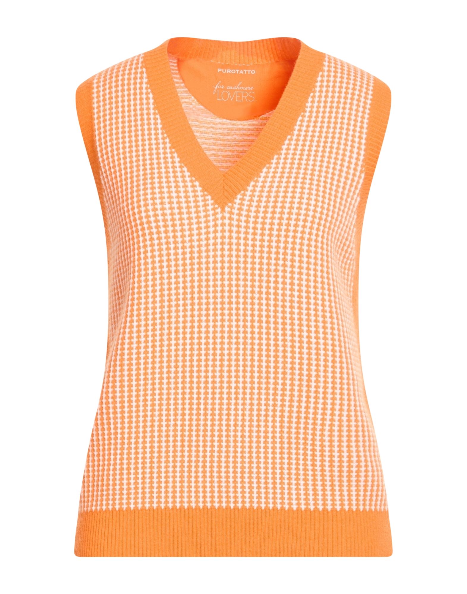 PUROTATTO Pullover Damen Orange von PUROTATTO