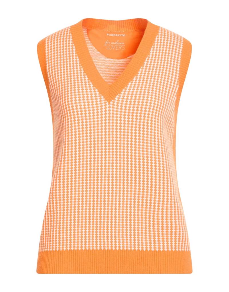 PUROTATTO Pullover Damen Orange von PUROTATTO