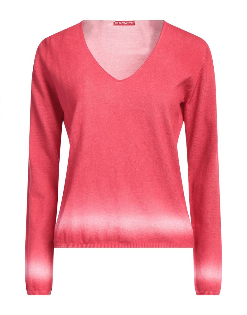 PUROTATTO Pullover Damen Rot von PUROTATTO